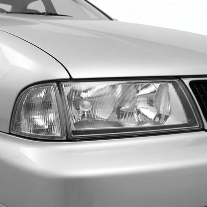 Mitsubishi Magna TJ [1996 - 2003) Clear OEM Style Headlights LH + RH installed close-up