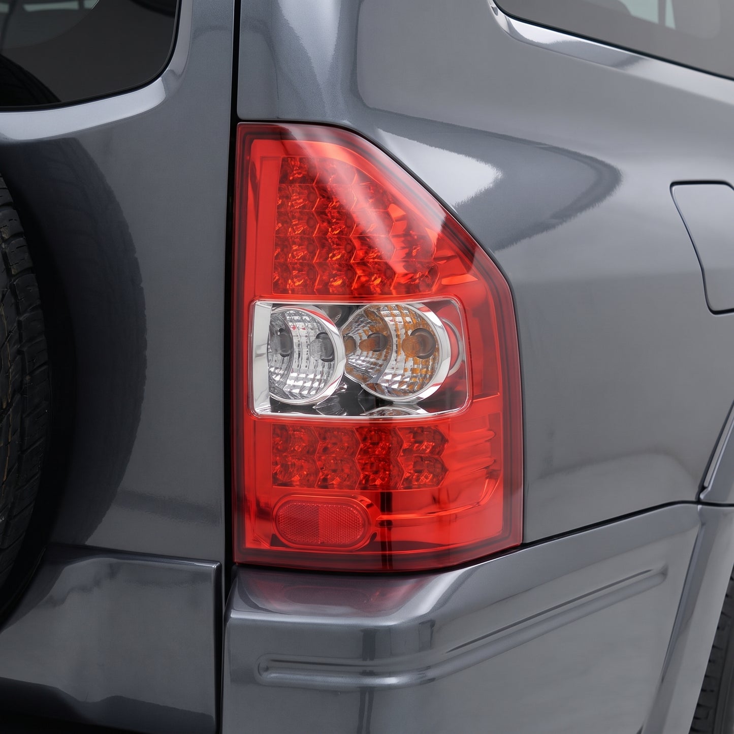 Mitsubishi Pajero NM / NP (2000 - 2006) Smoked Red LED Tail Lights LH + RH