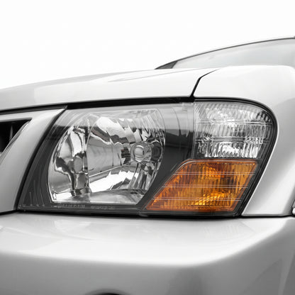 Mitsubishi Pajero NP (2002 - 2006) Smoked Halogen OEM Style Headlights LH + RH