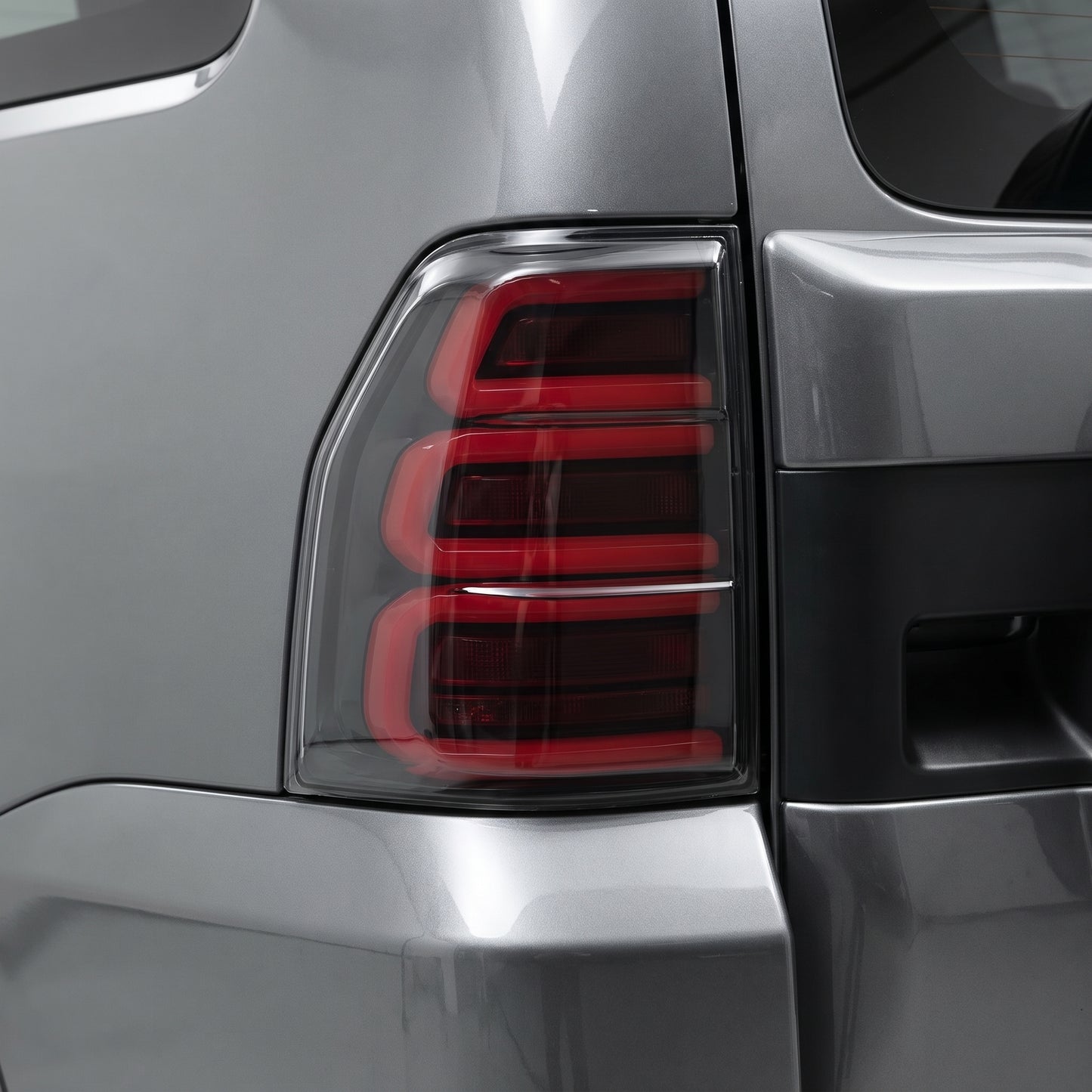 Mitsubishi Pajero NS / NT / NW / NX (2007 - 2021) Smoked Black Sequential Full 3D LED Stripe Bar Tail Lights LH + RH
