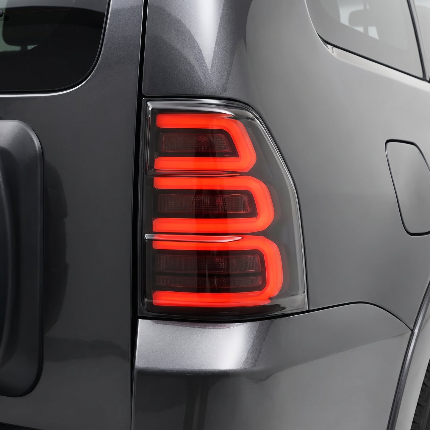 Mitsubishi Pajero NS / NT / NW / NX (2007 - 2021) Smoked White Sequential Full 3D LED Stripe Bar Tail Lights LH + RH