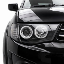 Mitsubishi Triton ML MN (2006 - 2015) BLACK Series Halo Angel Eyes Projector Headlights LH + RH