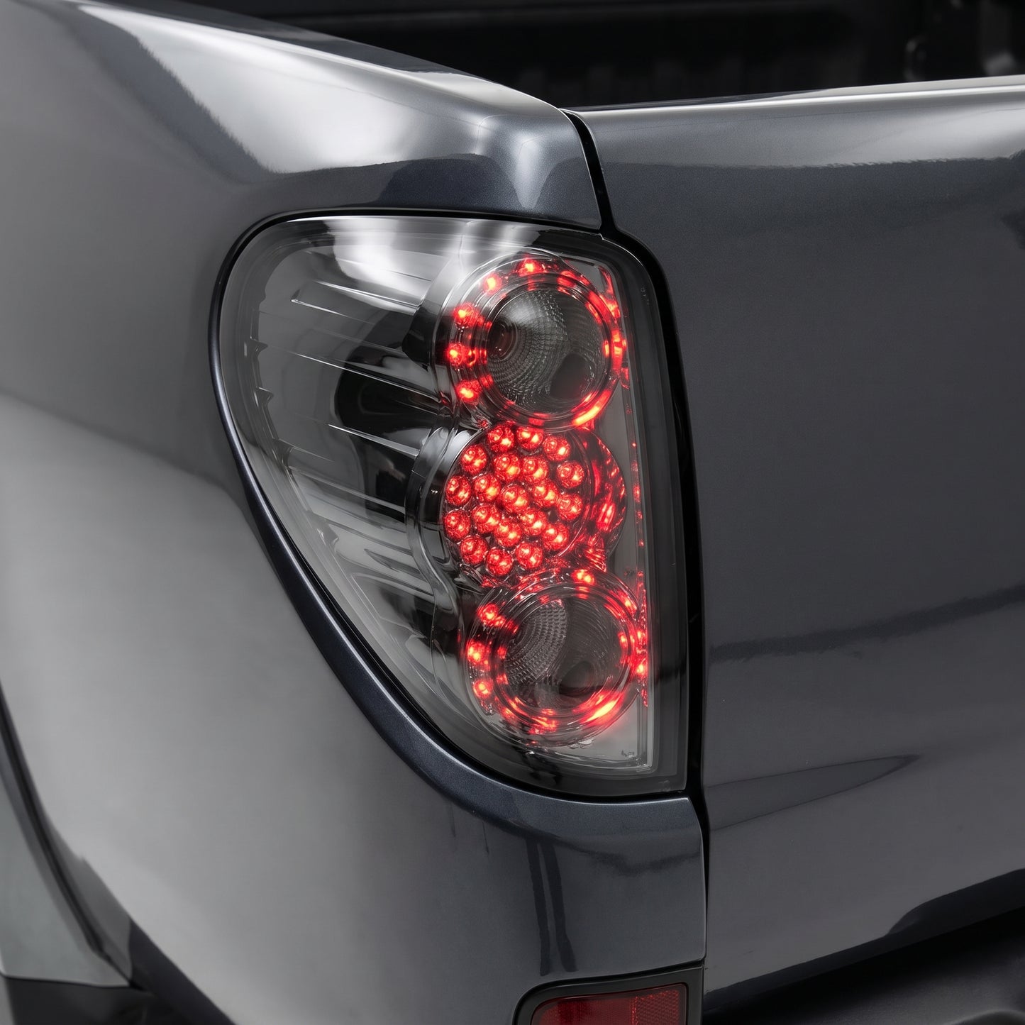 Mitsubishi Triton ML / MN (2006 - 2015) Smoked Black LED Tail Lights LH + RH