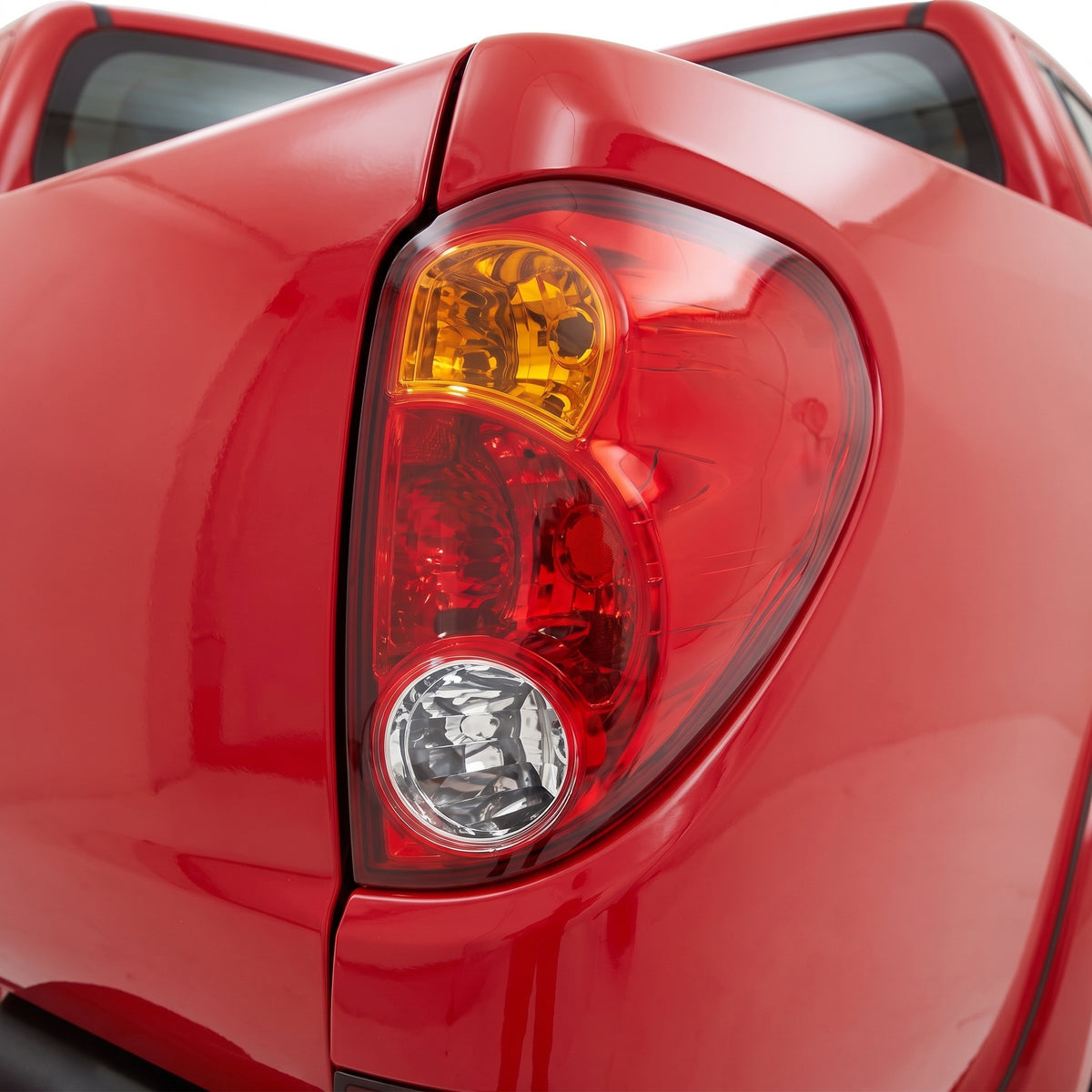 Mitsubishi Triton MN (2009 - 2015) Red OEM Style Tail Lights LH + RH installed close-up