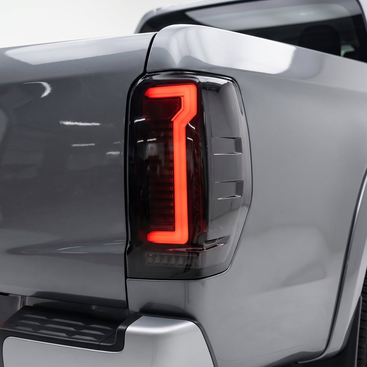 Mitsubishi Triton MR (2018 - 2023) Smoked Sequential 3D Full LED Stripe Bar Tail Lights LH + RH installed