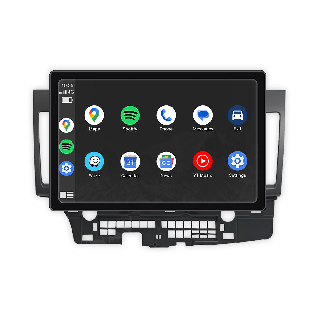 Mitsubishi Lancer Evo 10 CY / CJ / CF (2007 - 2017) 10.1" 13.3" Wireless Android 16 Head Unit for Apple CarPlay / Android Auto