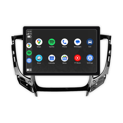 Mitsubishi Triton MQ / MR (2015 - 2019) 9" 13.3" Wireless Android 16 Head Unit for Apple CarPlay / Android Auto Manual AC Panel