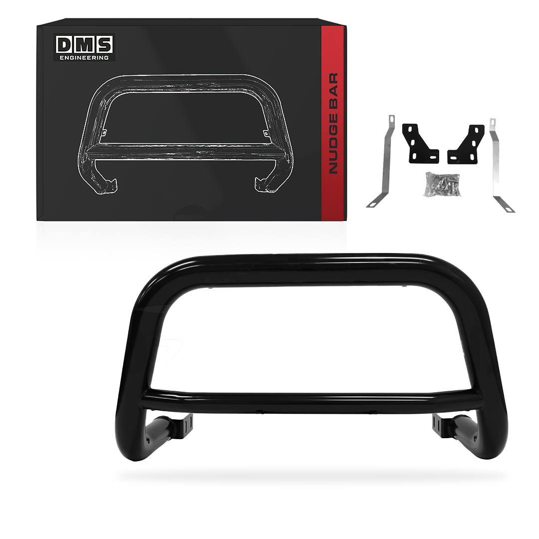 Nissan Navara D23 NP300 (2014 - 2020) Black Stainless Steel Nudge Bar