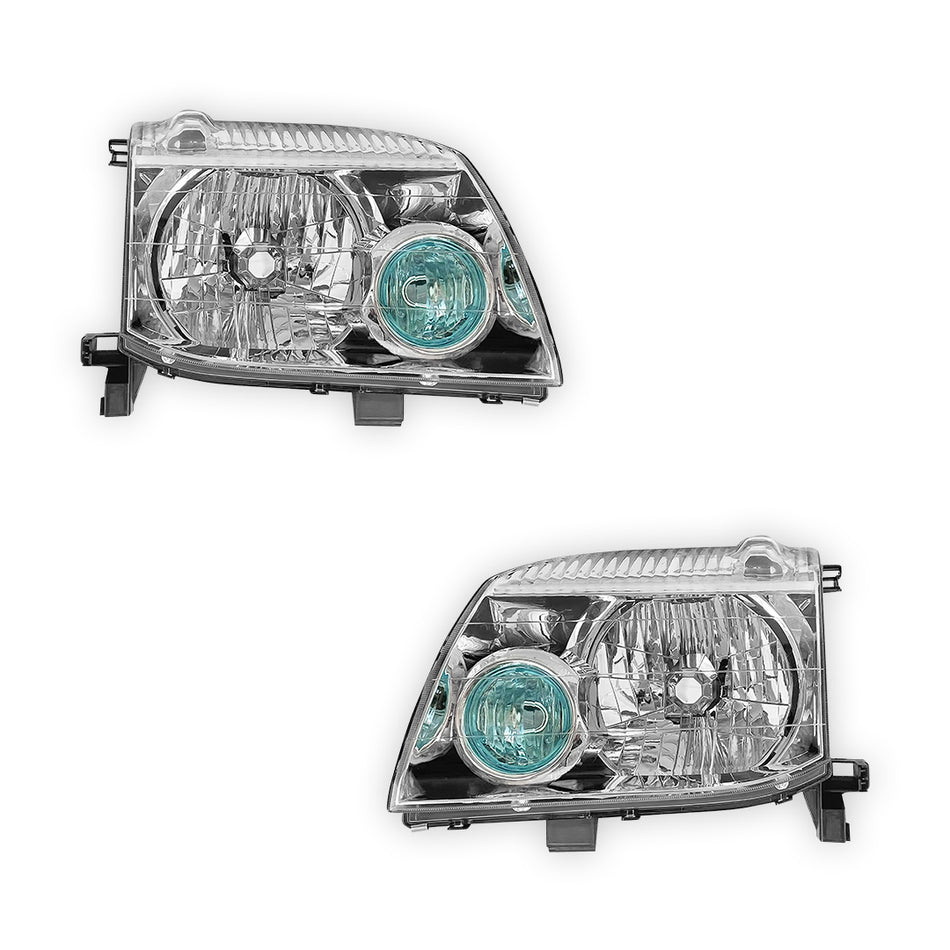 Nissan X-Trail T30 (2001 - 2007) Chrome OEM Style Headlights LH + RH