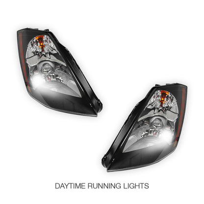 Nissan 350Z Z33 Series 1 (2003 - 2005) Black JDM Projector Headlights LH + RH