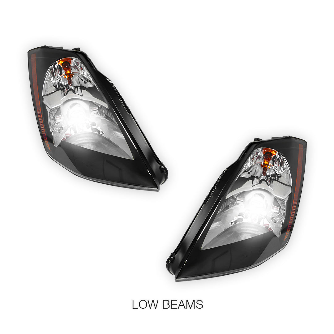Nissan 350Z Z33 Series 1 (2003 - 2005) Black JDM Projector Headlights LH + RH