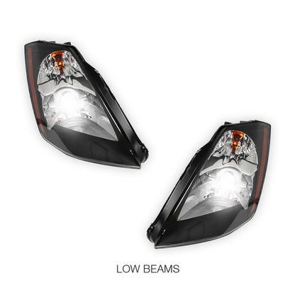 Nissan 350Z Z33 Series 1 (2003 - 2005) Black JDM Projector Headlights LH + RH