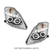 Nissan 350Z Z33 Series 1 (2003 - 2005) Crystal Clear Angel Eyes Projector Headlights LH + RH