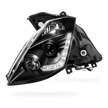 Nissan 350Z Z33 Series 1 (2003 - 2005) JDM Black LED DRL Projector Headlights LH + RH