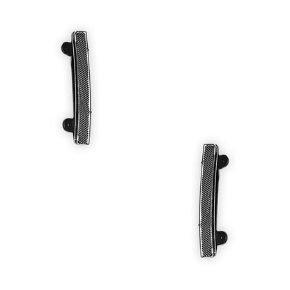 Nissan Fairlady Z Z33 (2003 - 2005) Black / Crystal Clear Bumper Bar Side Reflector Marker Lights LH + RH