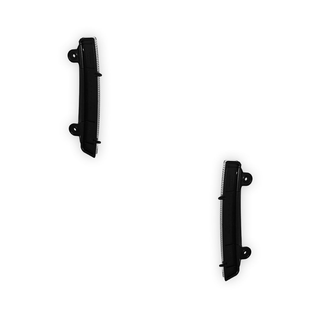 Nissan Fairlady Z Z33 (2003 - 2005) Black / Crystal Clear Bumper Bar Side Reflector Marker Lights LH + RH