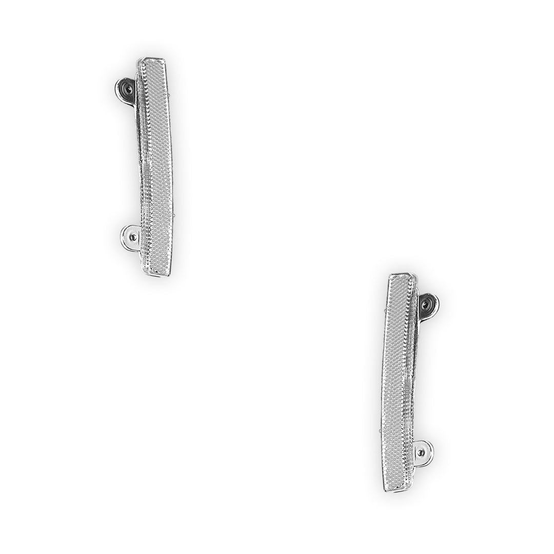 Nissan Fairlady Z Z33 (2003 - 2005) Black / Crystal Clear Bumper Bar Side Reflector Marker Lights LH + RH