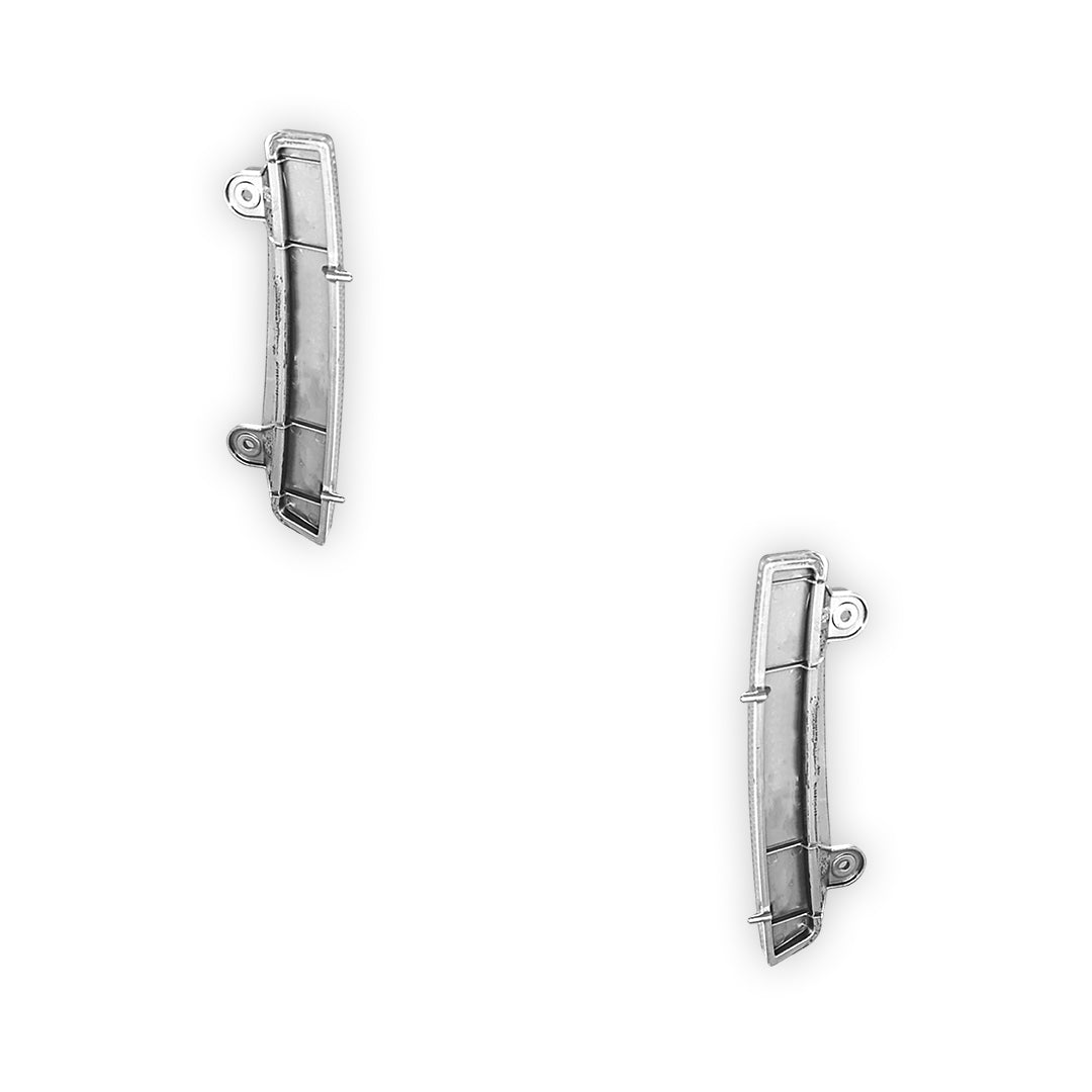 Nissan Fairlady Z Z33 (2003 - 2005) Black / Crystal Clear Bumper Bar Side Reflector Marker Lights LH + RH