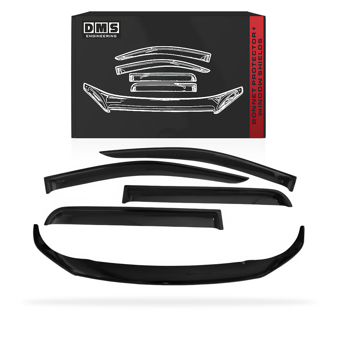 Nissan Navara D23 NP300 (2015 - 2020) Bonnet Protector + Weather Shields