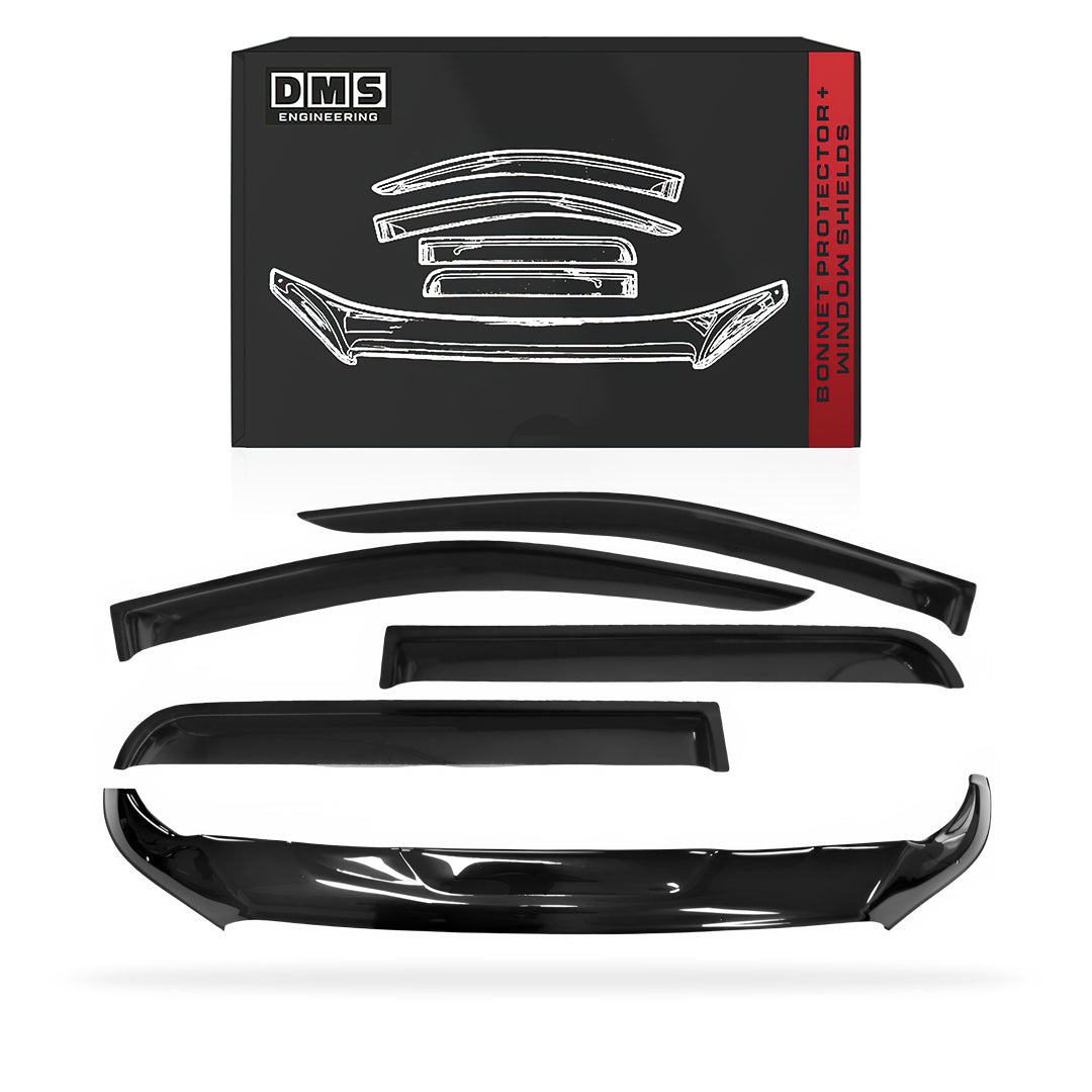 Nissan Navara D23 NP300 (2021 - 2026) Bonnet Protector + Weather Shields