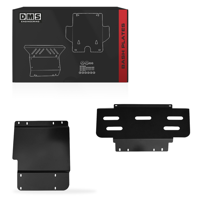 Black Bash Plates for Nissan Navara NP300 Series 1 & 2 (2015 - 2017)