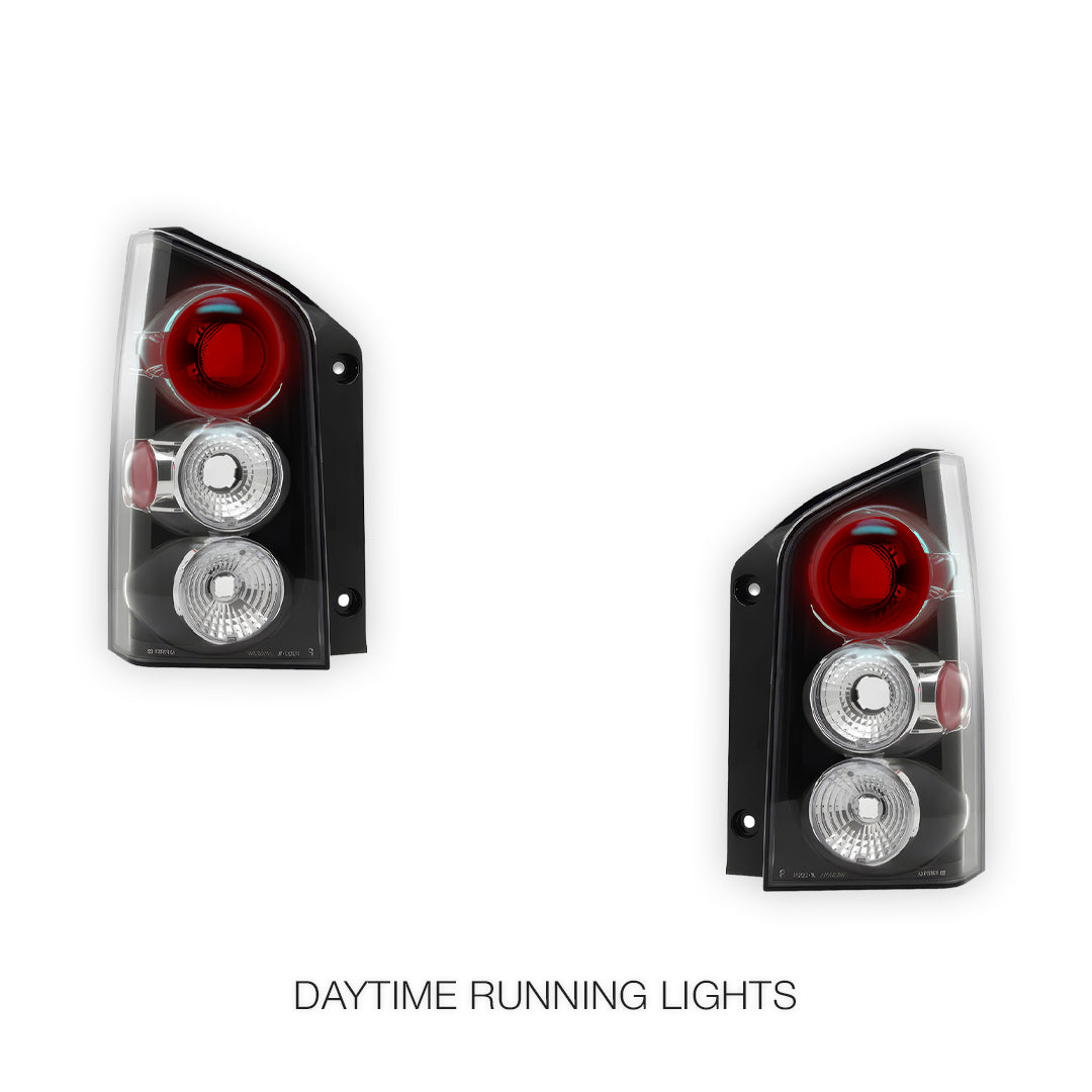 Nissan PathFinder R51 (2005 - 2012)  Black Altezza Tail Lights Tail Lights LH + RH