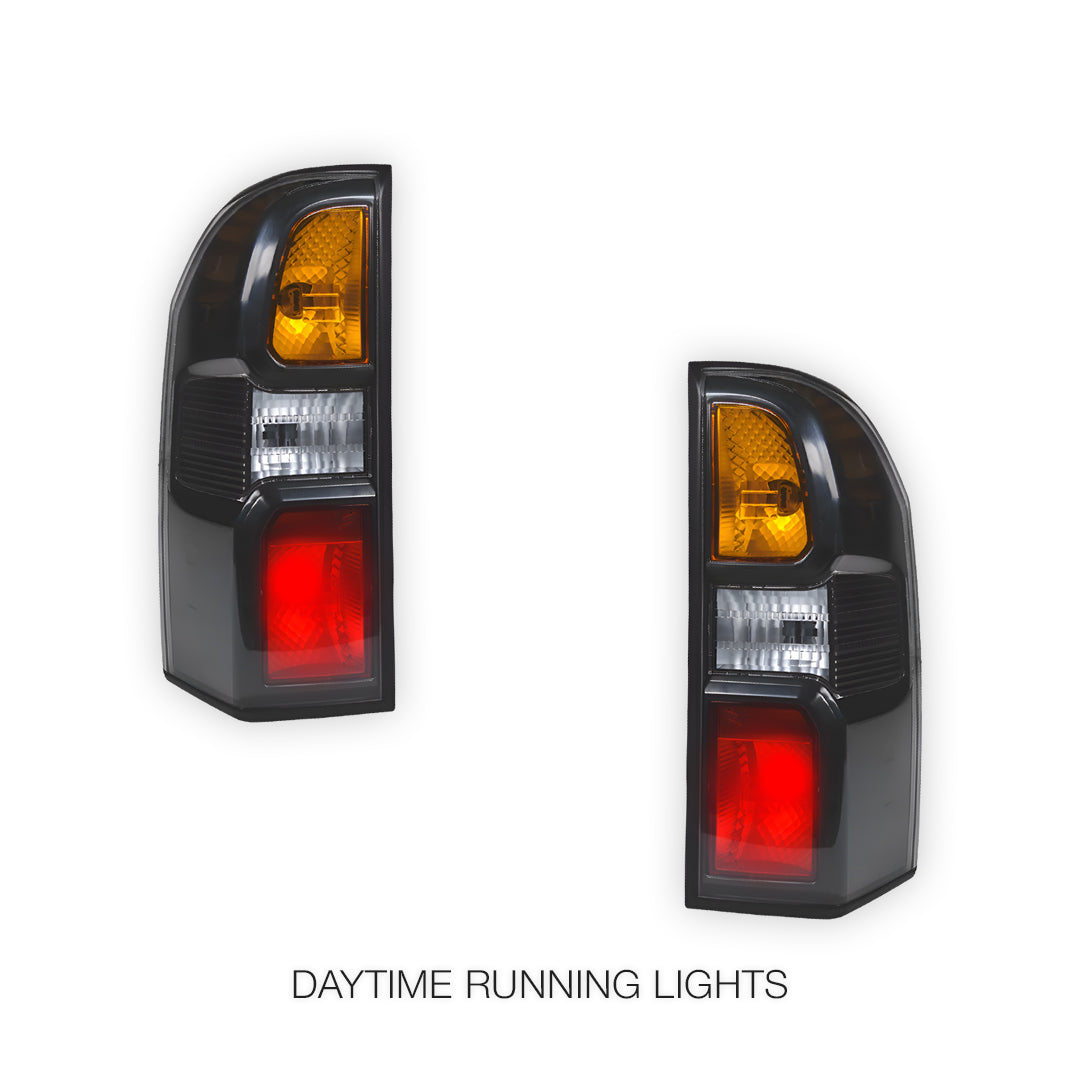 Nissan Patrol GU (2005 - 2013)  Black OEM Style Tail Lights Tail Lights LH + RH