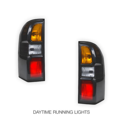 Nissan Patrol GU (2005 - 2013)  Black OEM Style Tail Lights Tail Lights LH + RH