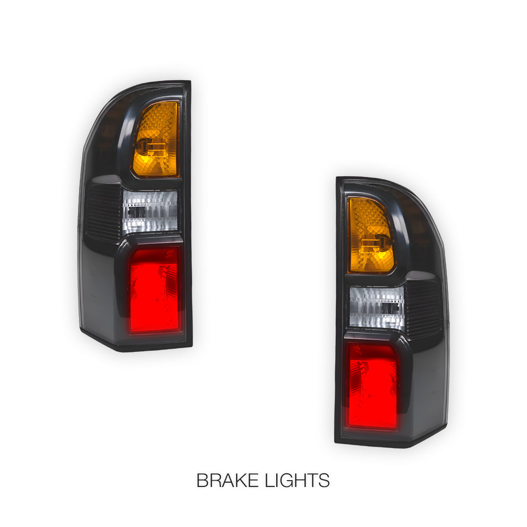 Nissan Patrol GU (2005 - 2013)  Black OEM Style Tail Lights Tail Lights LH + RH