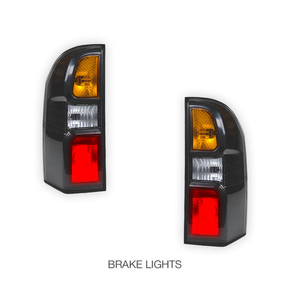 Nissan Patrol GU (2005 - 2013)  Black OEM Style Tail Lights Tail Lights LH + RH
