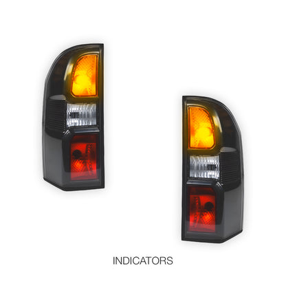 Nissan Patrol GU (2005 - 2013)  Black OEM Style Tail Lights Tail Lights LH + RH