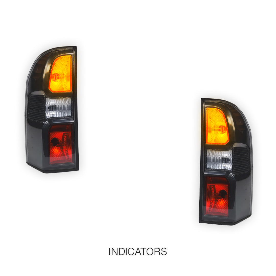 Nissan Patrol Y61 (2013 - 2016)  Black OEM Style Tail Lights Tail Lights LH + RH