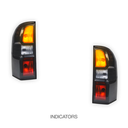 Nissan Patrol Y61 (2013 - 2016)  Black OEM Style Tail Lights Tail Lights LH + RH