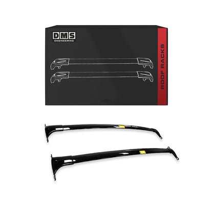 Nissan Patrol Y62 Ute / Y62 Wagon (2012 - 2026) 2 x Premium Aluminum Black Roof Racks
