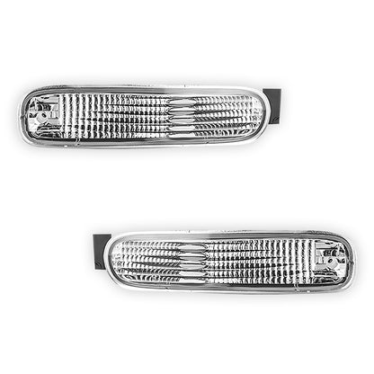 Nissan Silvia S14 (1993 - 1996) Crystal Clear Bumper Bar Turn Signal Indicator Lights LH + RH