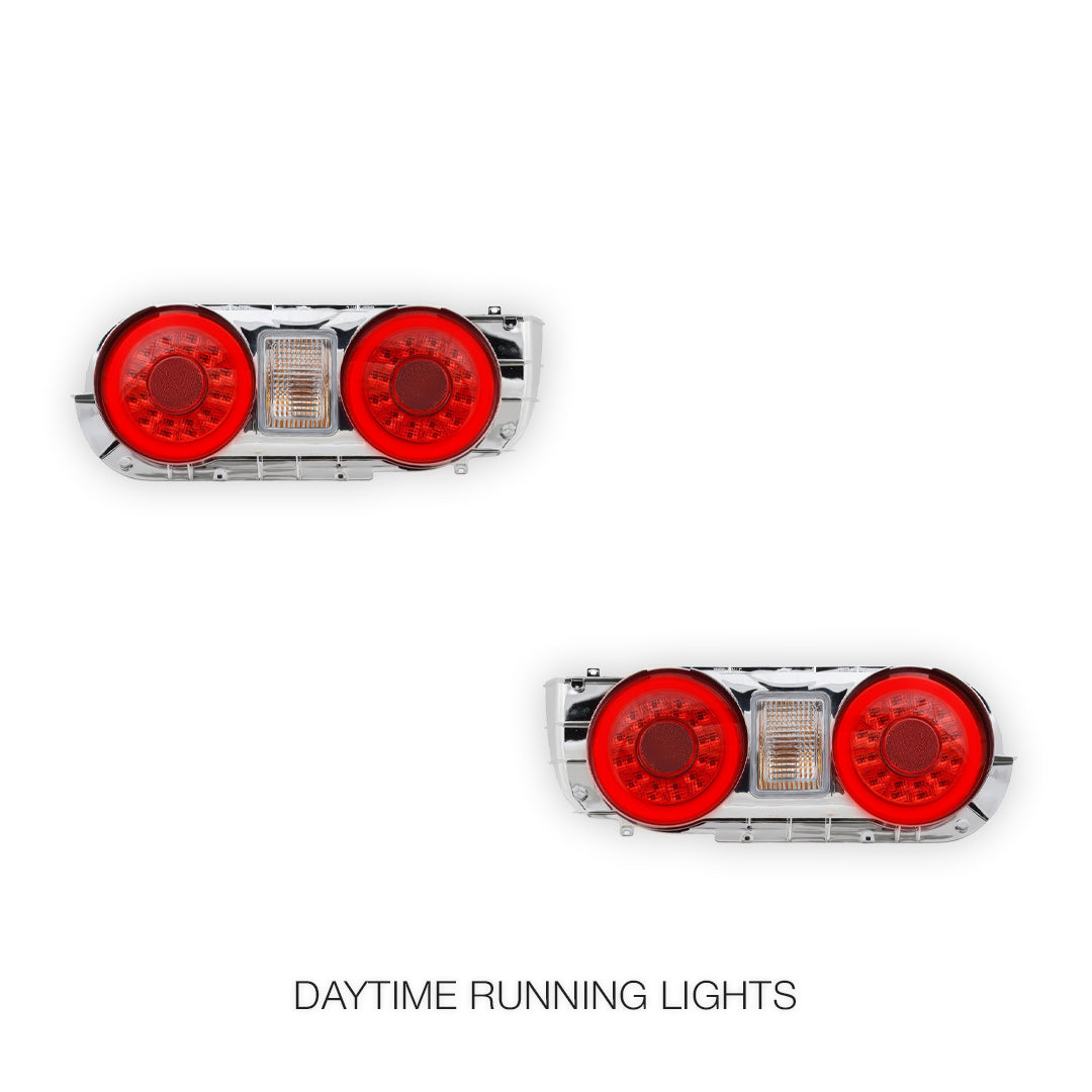 Nissan Skyline R32 (1991 - 1993) GTR Style Clear Red LED Tail Lights LH + RH