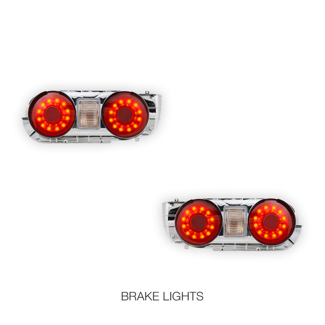 Nissan Skyline R32 (1991 - 1993) GTR Style Clear Red LED Tail Lights LH + RH