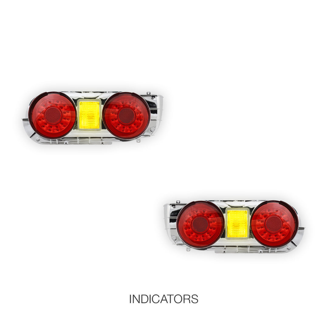 Nissan Skyline R32 (1991 - 1993) GTR Style Clear Red LED Tail Lights LH + RH