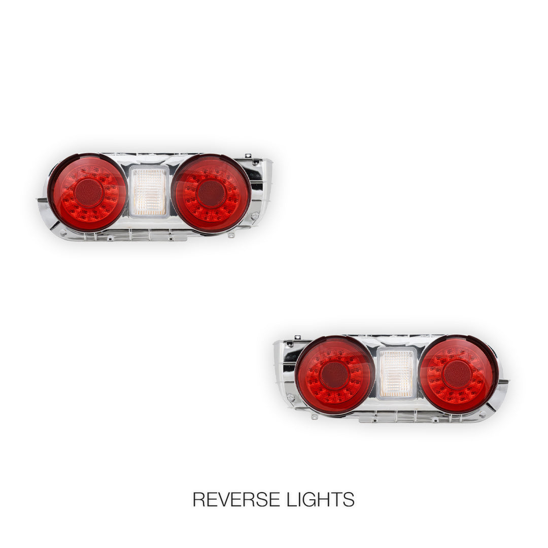 Nissan Skyline R32 (1991 - 1993) GTR Style Clear Red LED Tail Lights LH + RH