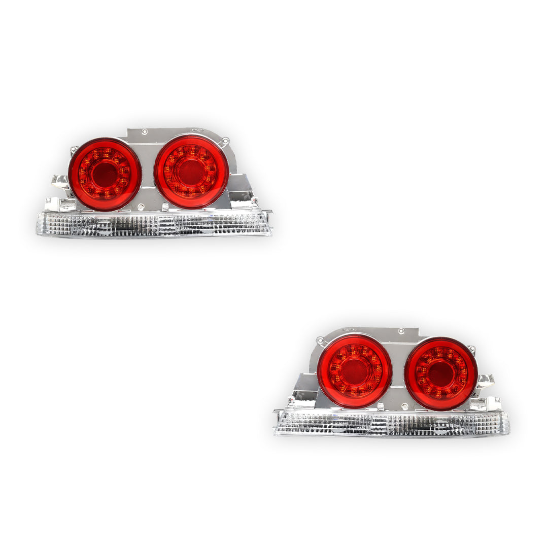 Nissan Skyline R33 (1993 - 1998) GTR Style Clear Red LED Tail Lights LH + RH