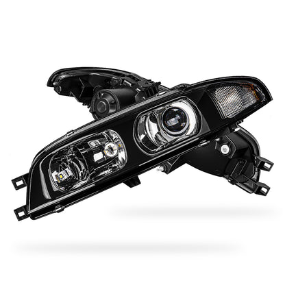 Nissan Skyline R33 (1993 - 1998) JDM Black OE Projector Headlights LH + RH