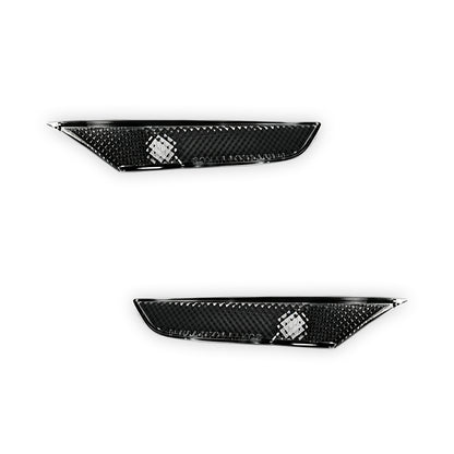 Nissan Skyline V35 (2001 - 2006) Black / Crystal Bumper Side Turn Signal Indicator Marker Lights RH + LH