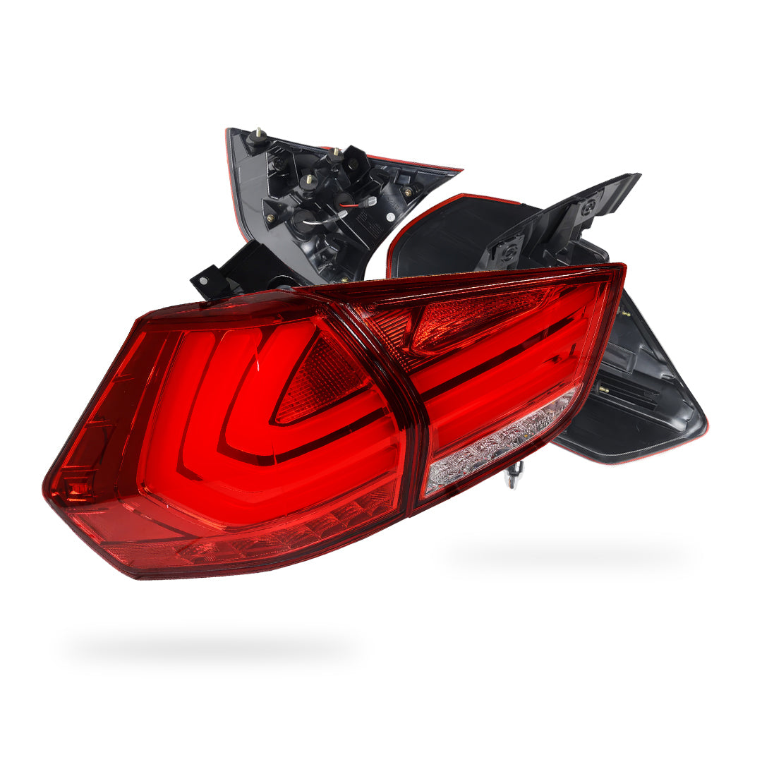 Nissan X-Trail T32 (2014 - 2017) Full Smoked 3D Stripe Bar Full LED Tail Lights LH + RH