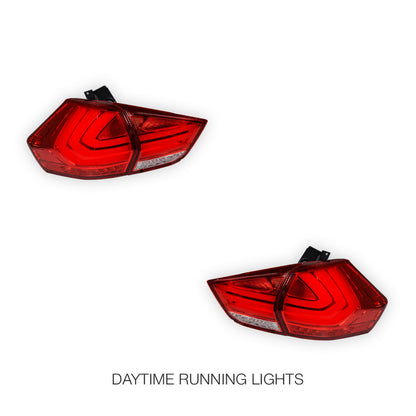 Nissan X-Trail T32 (2014 - 2017) Full Smoked 3D Stripe Bar Full LED Tail Lights LH + RH