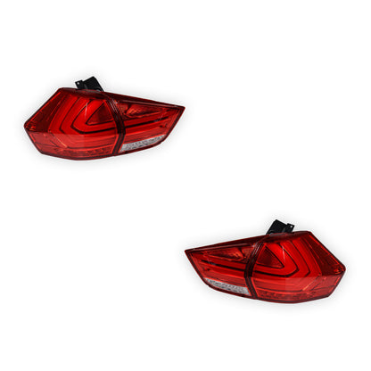 Nissan X-Trail T32 (2014 - 2017) Full Smoked 3D Stripe Bar Full LED Tail Lights LH + RH