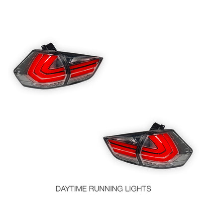 Nissan X-Trail T32 (2014 - 2017) Full Smoked 3D Stripe Bar Full LED Tail Lights LH + RH