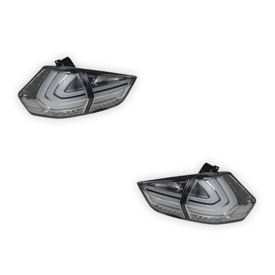 Nissan X-Trail T32 (2014 - 2017) Full Smoked 3D Stripe Bar Full LED Tail Lights LH + RH