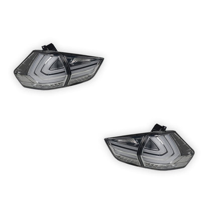 Nissan X-Trail T32 (2014 - 2017) Full Smoked 3D Stripe Bar Full LED Tail Lights LH + RH