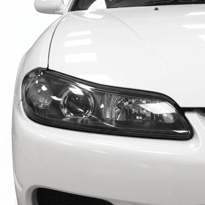 Nissan 200SX S15 (2000 - 2002) OEM JDM Style Projector Headlights LH + RH installed close-up