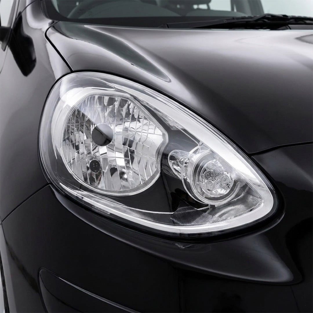Nissan Micra K13 (2015 - 2016) Black Halogen OEM Style Headlights LH + RH